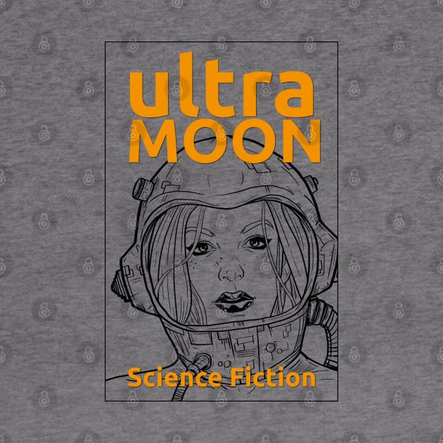 YELLOW ULTRA MOON sci-fi travel to the moon by andres uran
